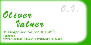 oliver valner business card